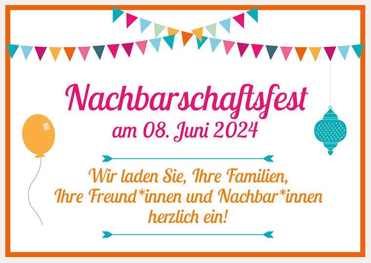 Einladung Sommerfest Vorderseite